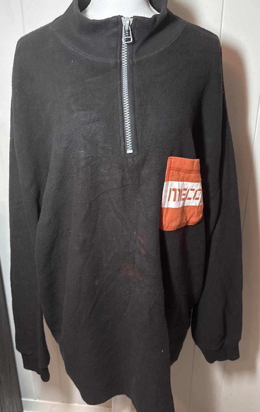 Vintage 90s MECCA Mens 1/4 zip Sweatshirt Street Wear Pullover 2XL Mecca Tech RR
